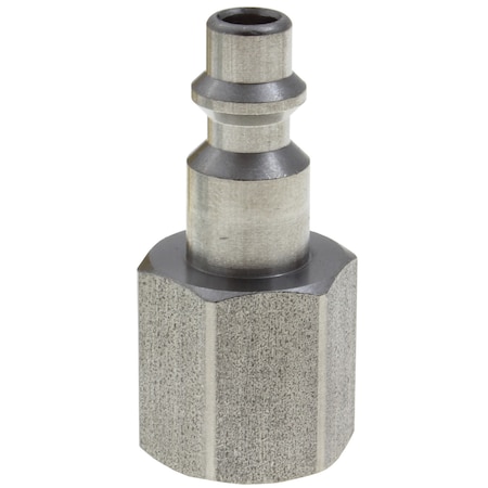 Technifit Plug, Stainless Steel, Industrial, 1/4" Body Size, 1/4" Female NPT SS14PI-N2F